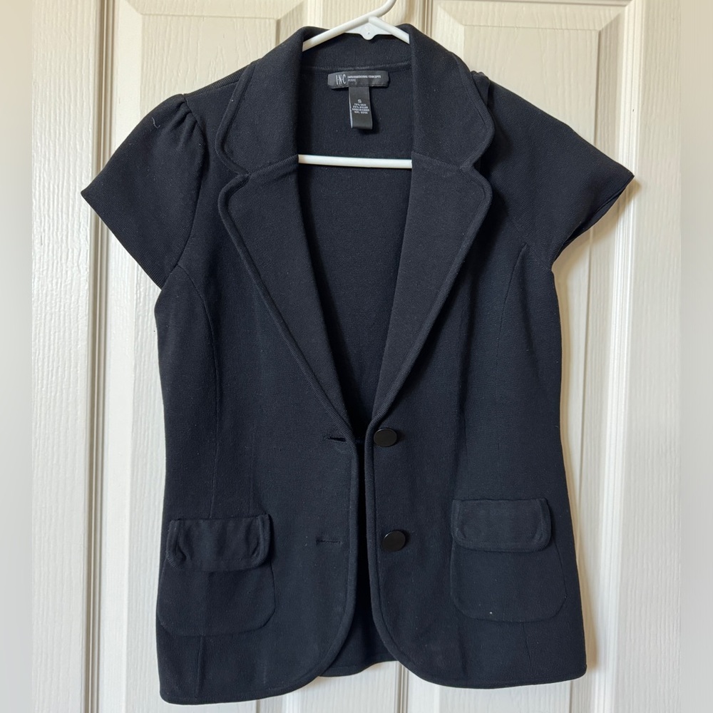 INC international concepts Black Suit Petite Small
